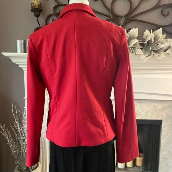 Jessica Red Blazer Size 10 Petite - Picture 7 of 16